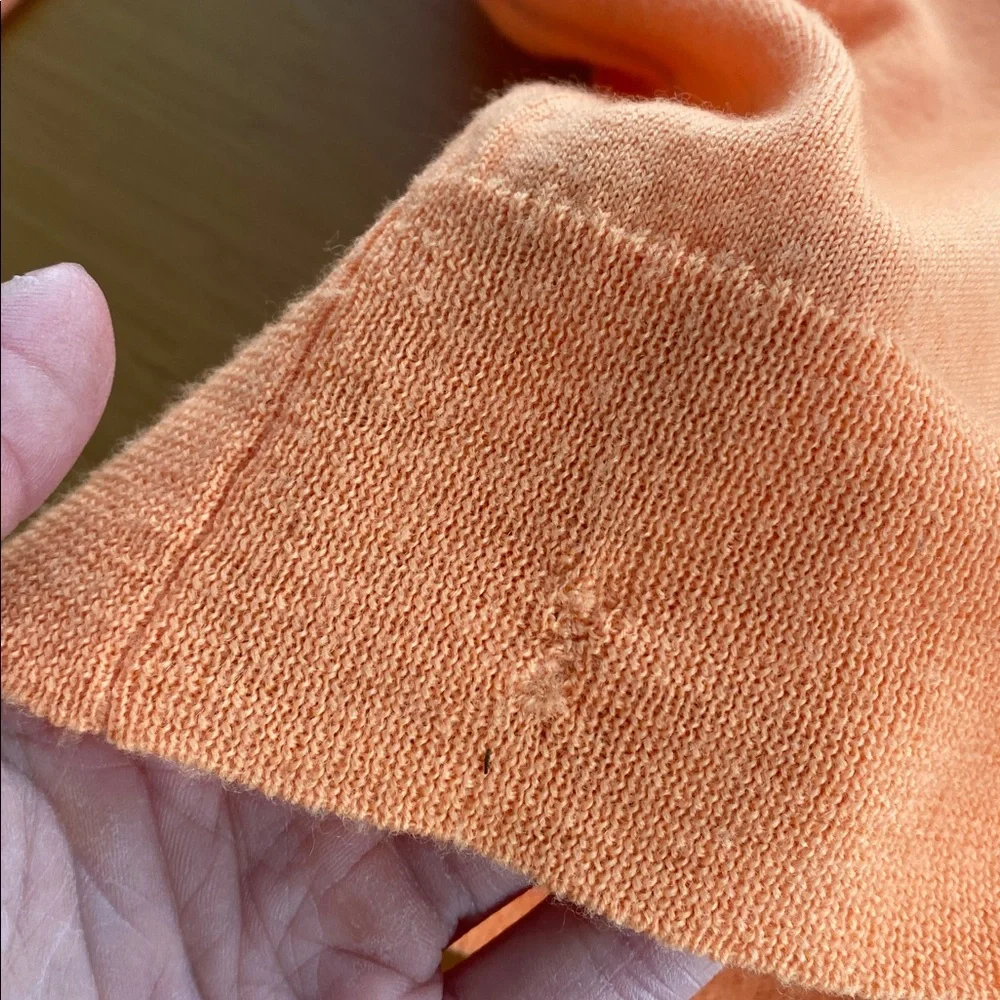 J. Crew Men's‎ Merino Wool Sweater Orange Crewneck Size Medium